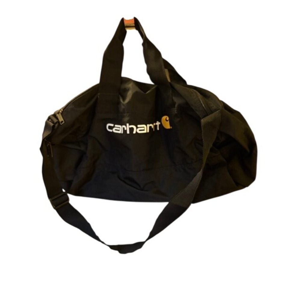 Carhartt Packable Duffel Bag Black Ripstop Travel Gym Bag R2323000